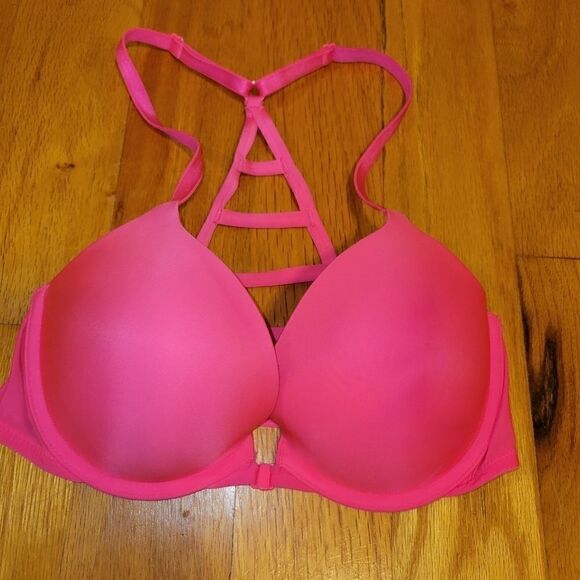NWOT VS Hot Pink Push Up 32D - Picture 6 of 10